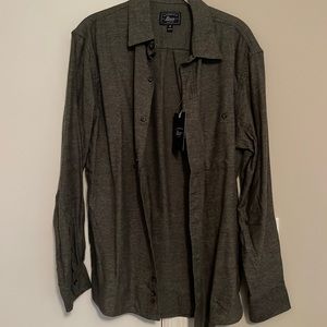Men’s G. H. Bass charcoal button down shirt